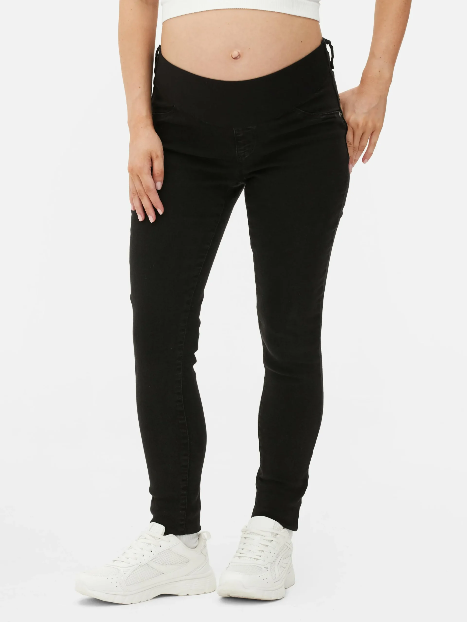 Denim|Jeans|Primark Umstandsjeans Mit Unterbauch-Bund Schwarz