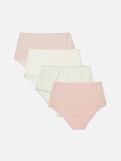 Slips|Primark Unterhosen, 4er-Pack Mokkafarben