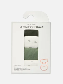 Slips|Primark Unterhosen, 4er-Pack Grün