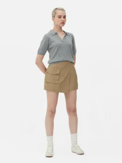 Shorts|Röcke|Primark Utility-Skort Mit Cargotasche Kamelbraun