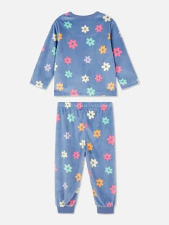 Schlafanzüge Und Nachtwäsche|Primark Velours-Schlafanzug Mit Grafik Multi
