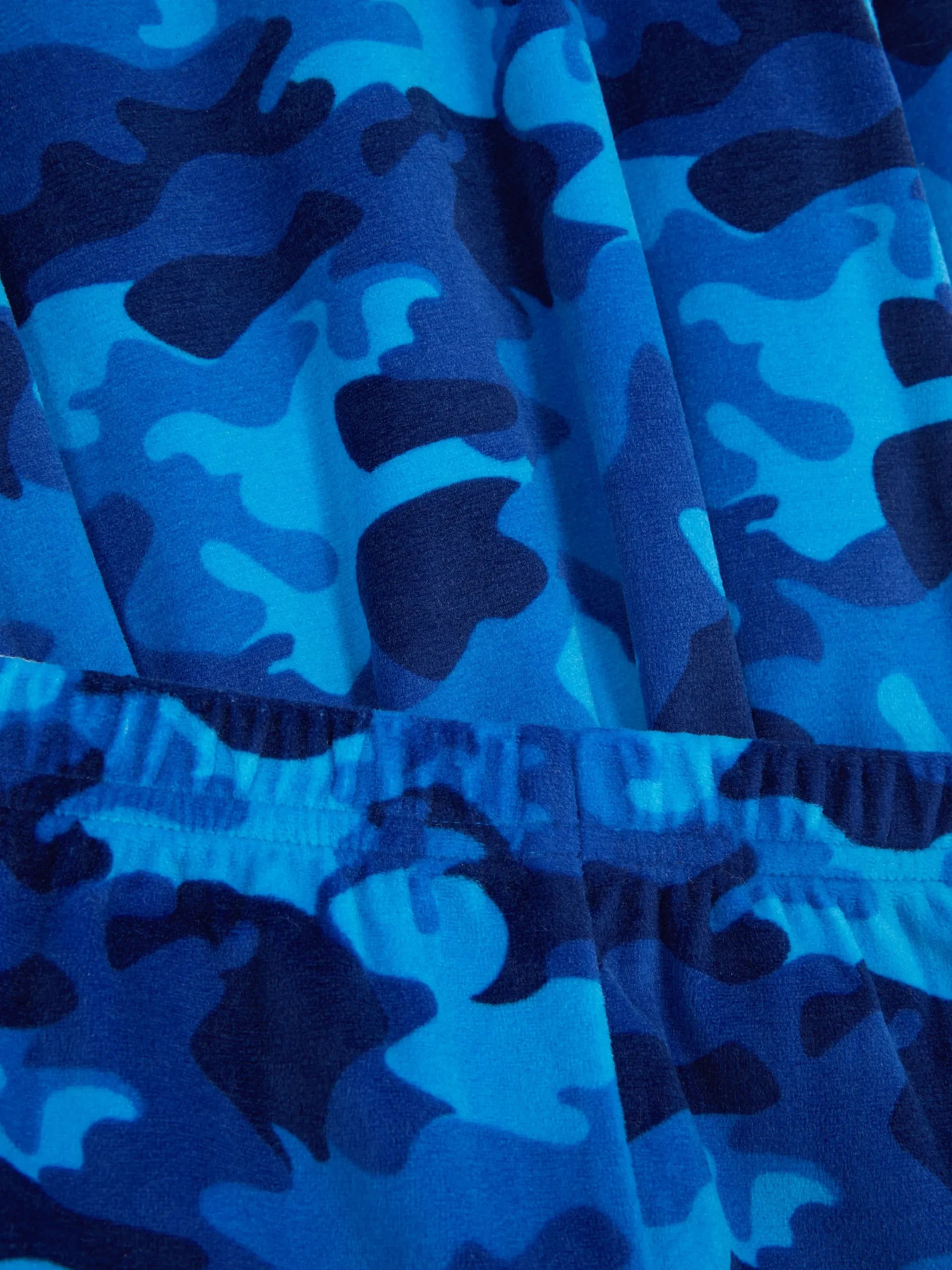 Schlafanzüge Und Nachtwäsche|Primark Velours-Schlafanzug Mit Tarnmuster Blau