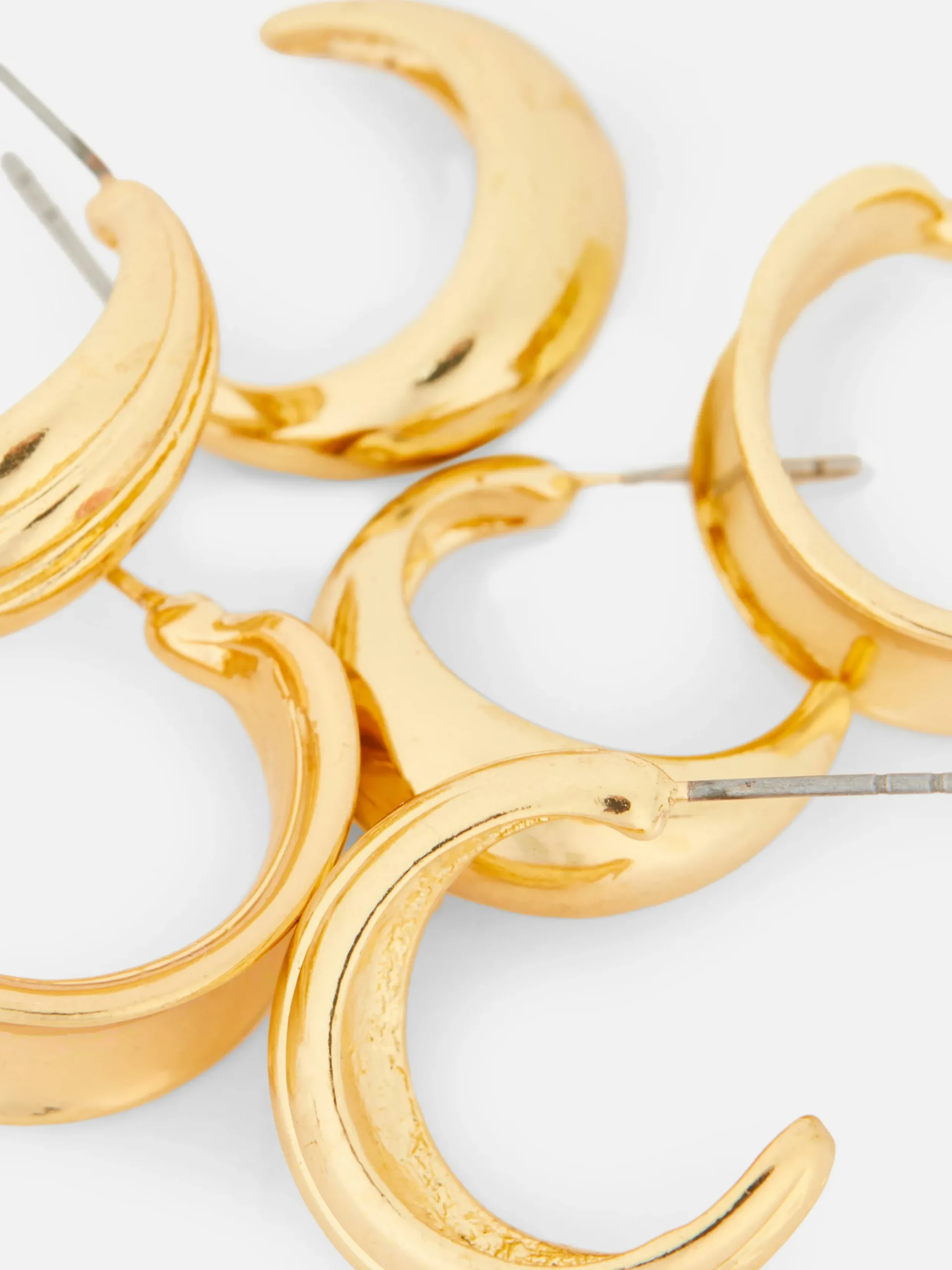 Schmuck|Primark Verschiedene Creolen, 3er-Pack Gelb