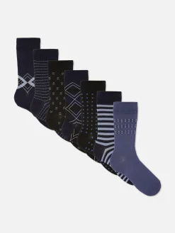 Socken|Primark Verschiedene Crew-Socken, 7er-Pack Multi