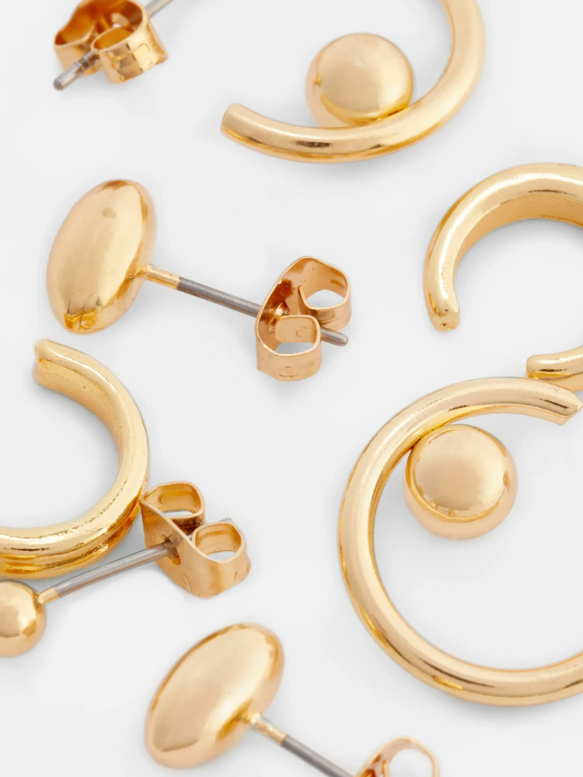 Schmuck|Primark Verschiedene Ohrringe, 4er-Pack Gelb
