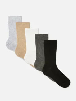 Socken|Primark Verschiedenfarbige Crew-Socken, 5er-Pack Multi