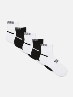 Socken|Sportbekleidung|Primark Viertellange Performance-Crew-Socken, 5er-Pack Multi