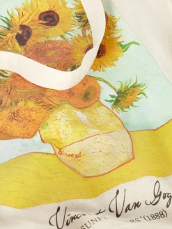 Taschen Und Portemonnaies|Primark „Vincent Van Gogh Sonnenblumen“ Tragetasche Naturfarben