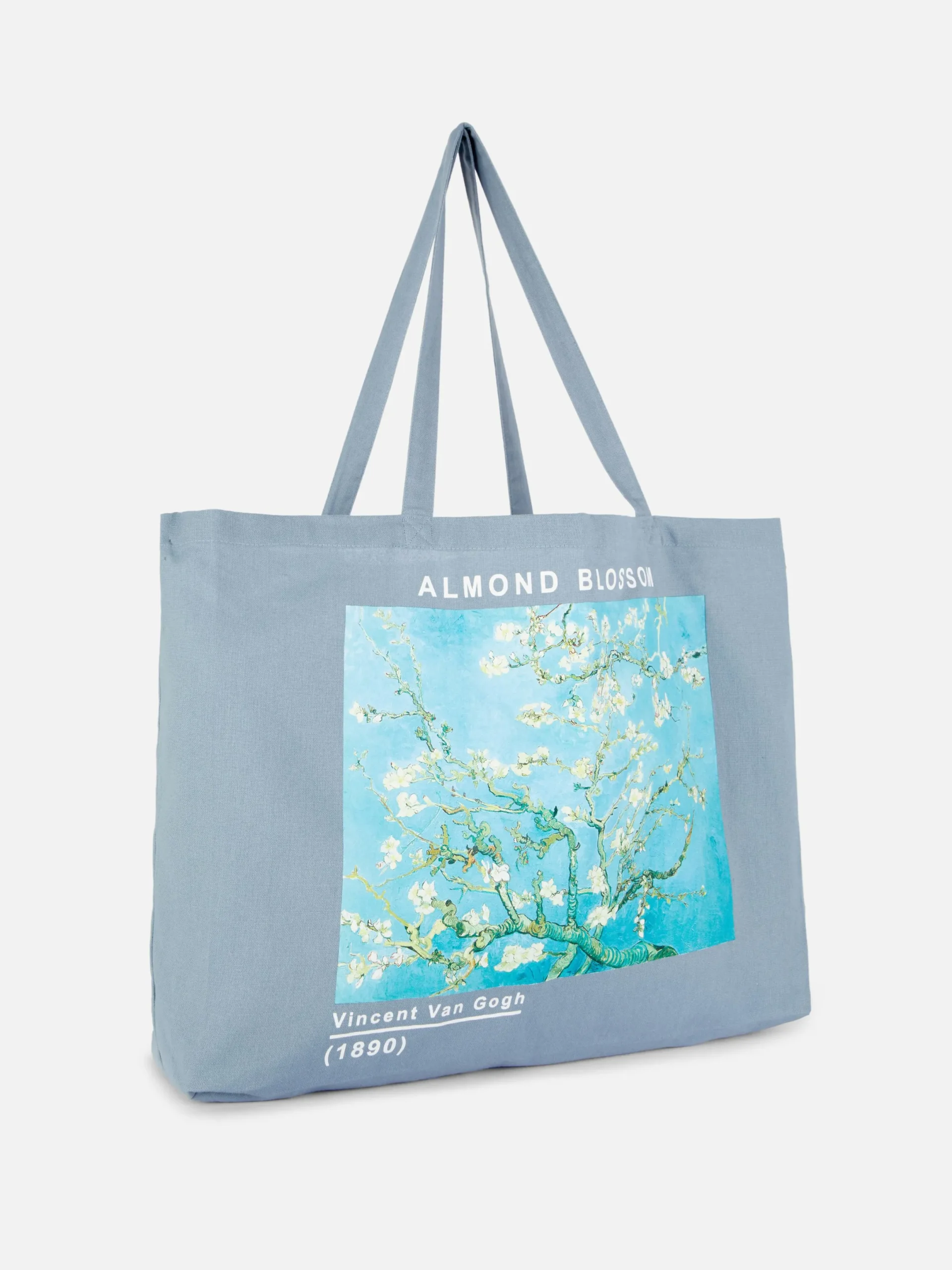 Reiseaccessoires|Primark „Vincent Van Gogh“ XL-Tragetasche Aus Canvas Blau