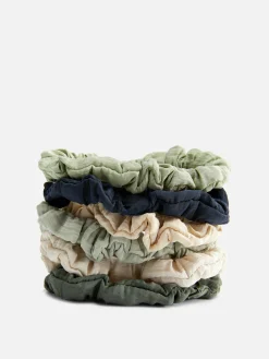 Haarschmuck|Primark Weiche Mikro-Haargummis, 6er-Pack Grün