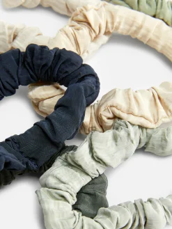 Haarschmuck|Primark Weiche Mikro-Haargummis, 6er-Pack Grün