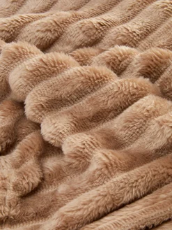Decken Und Überwurfe|Primark Weicher, Gerippter Überwurf Taupefarben