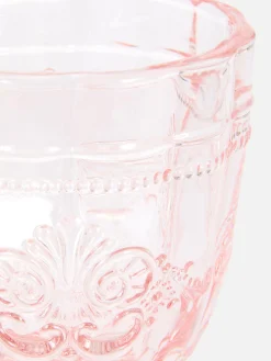 Geschirr|Primark Weinglas Mit Prägung Rosa