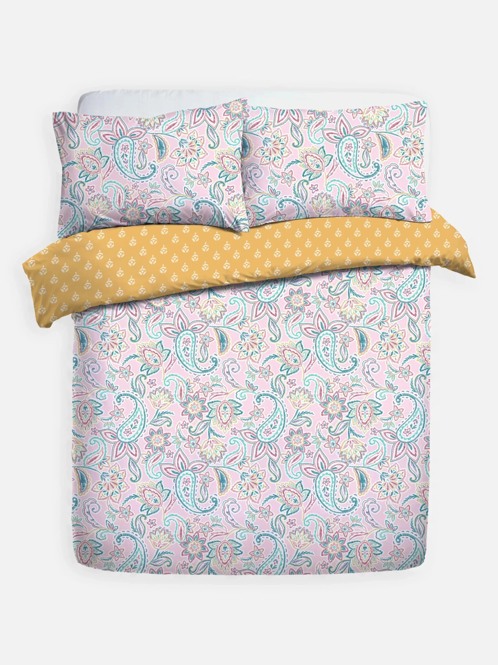 Bettwäsche Und Sets|Primark Wendebettwäsche Mit Paisleymuster, Doppelbett Grün