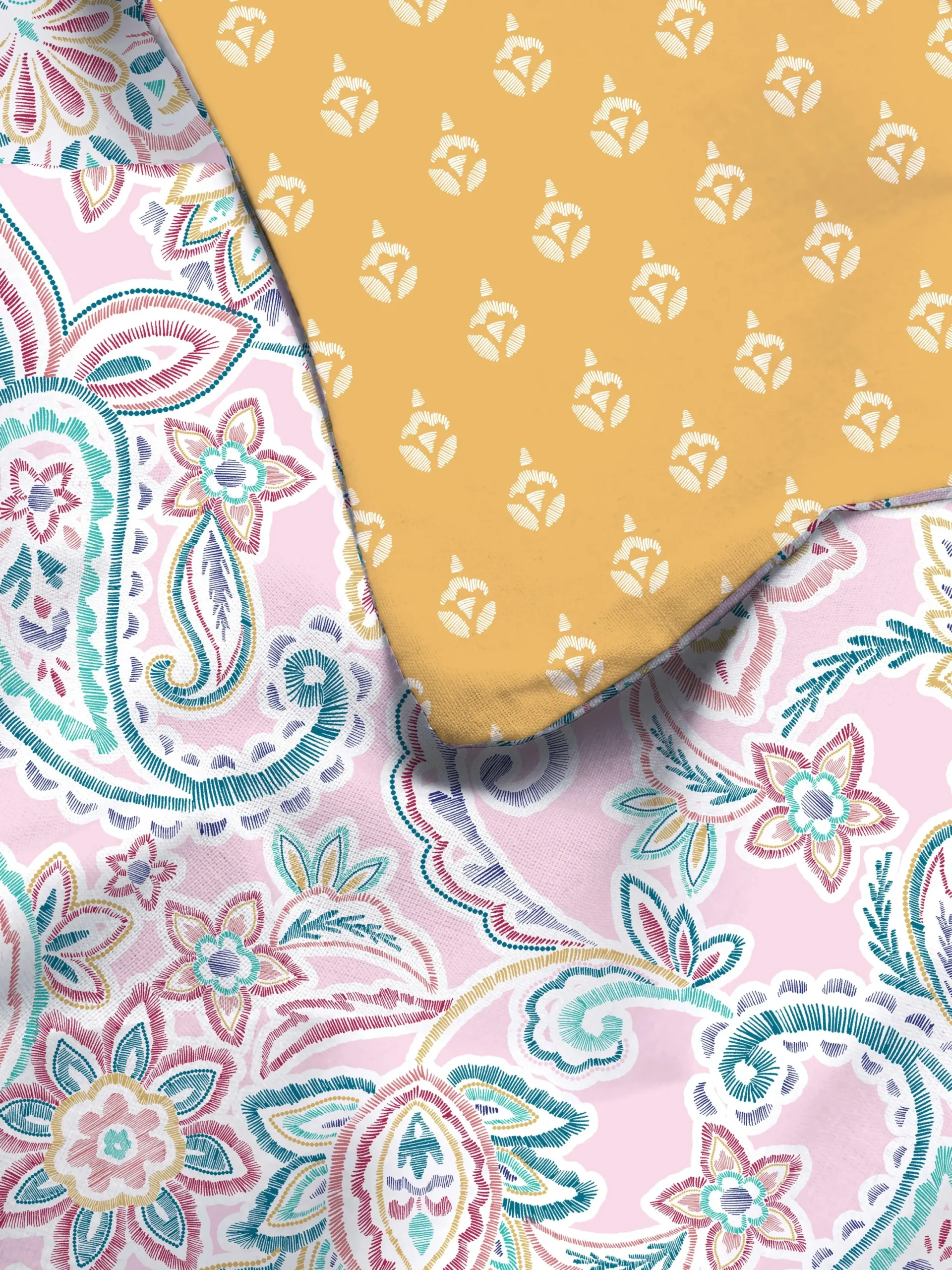 Bettwäsche Und Sets|Primark Wendebettwäsche Mit Paisleymuster, Doppelbett Grün