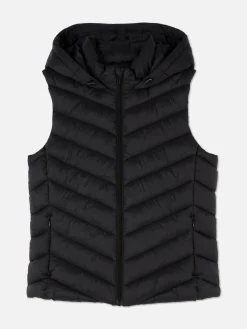 Jacken Und Mäntel|Primark Weste Mit Kapuze Schwarz