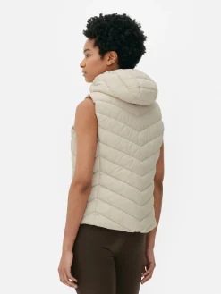 Jacken Und Mäntel|Primark Weste Mit Kapuze Taupefarben