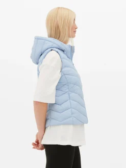 Jacken Und Mäntel|Primark Weste Mit Kapuze Blau