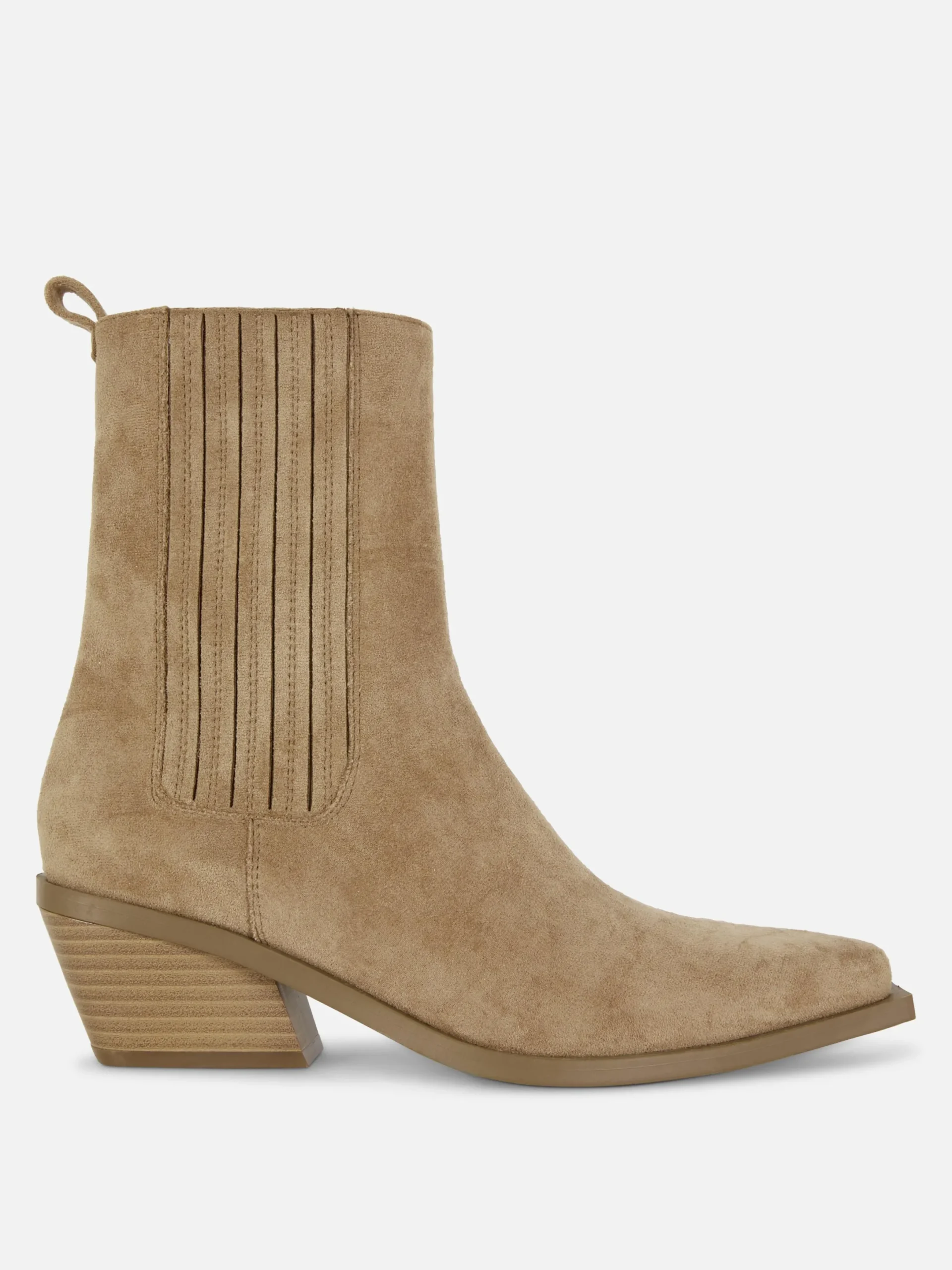 Stiefel|Denim|Primark Westernstiefeletten Mit Niedrigem Absatz Taupefarben