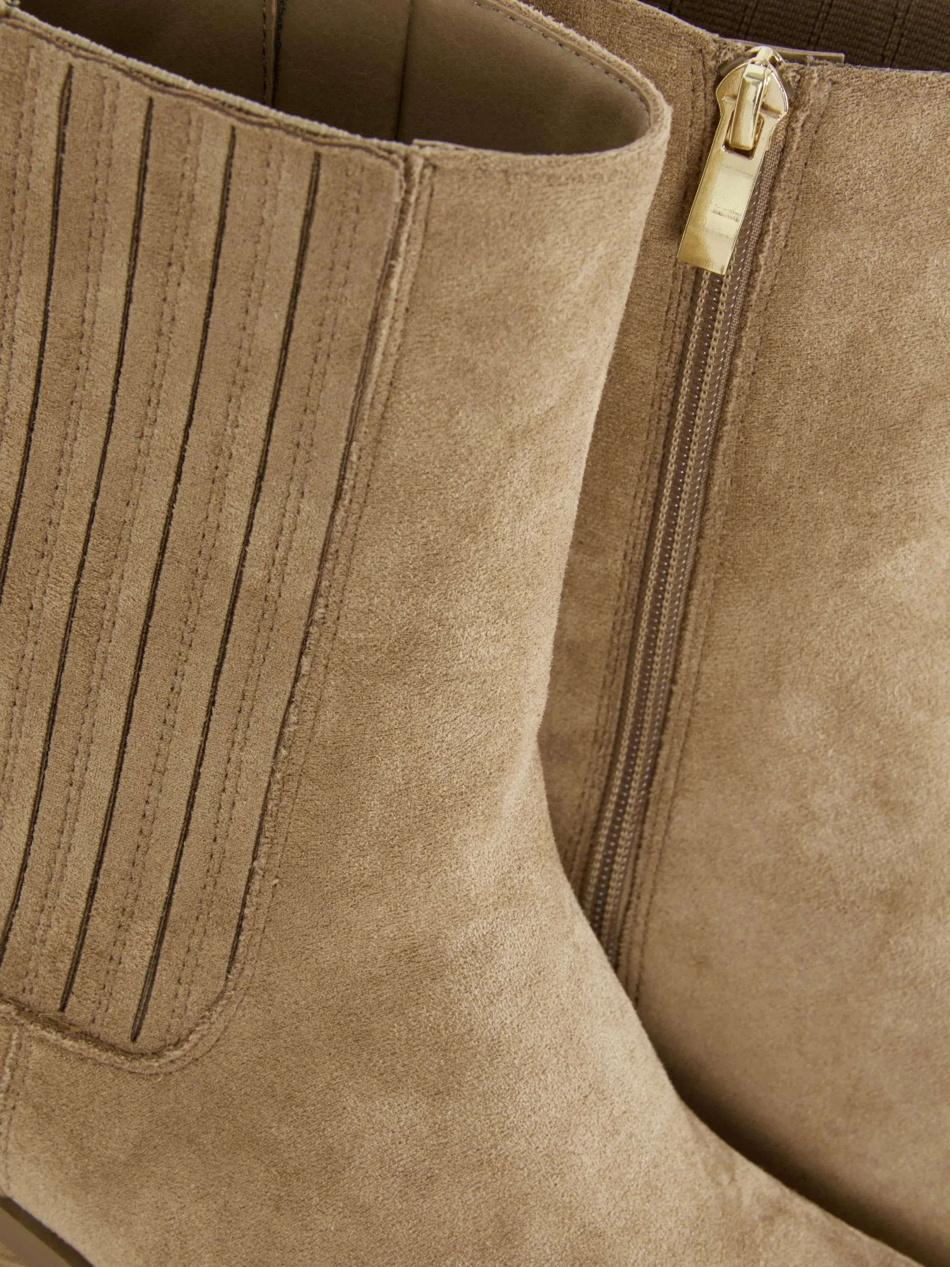 Stiefel|Denim|Primark Westernstiefeletten Mit Niedrigem Absatz Taupefarben