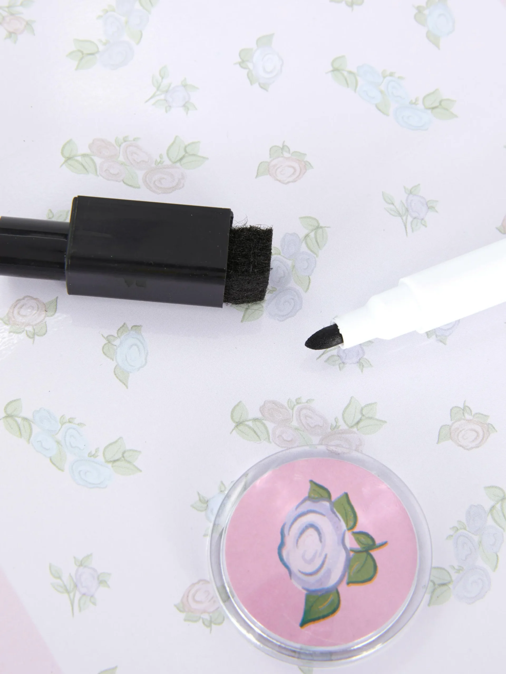 Basteln Und Handarbeiten|Primark Whiteboard Mit Blumenmuster Rosa