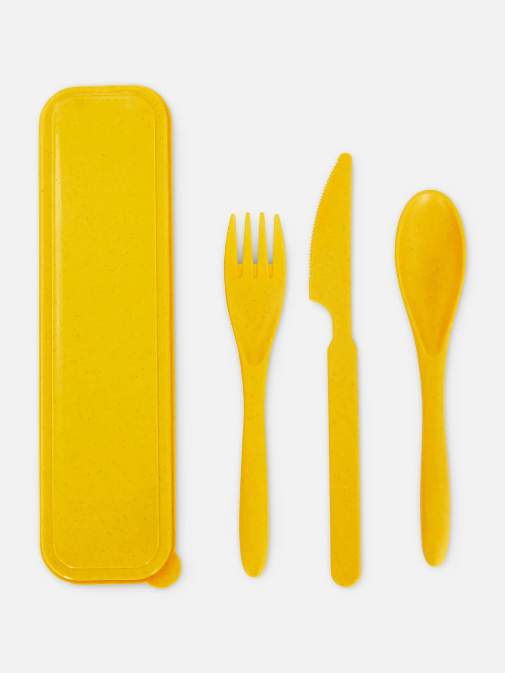 Besteck Und Küchenutensilien|Primark Wiederverwendbares Besteck-Set Gelb