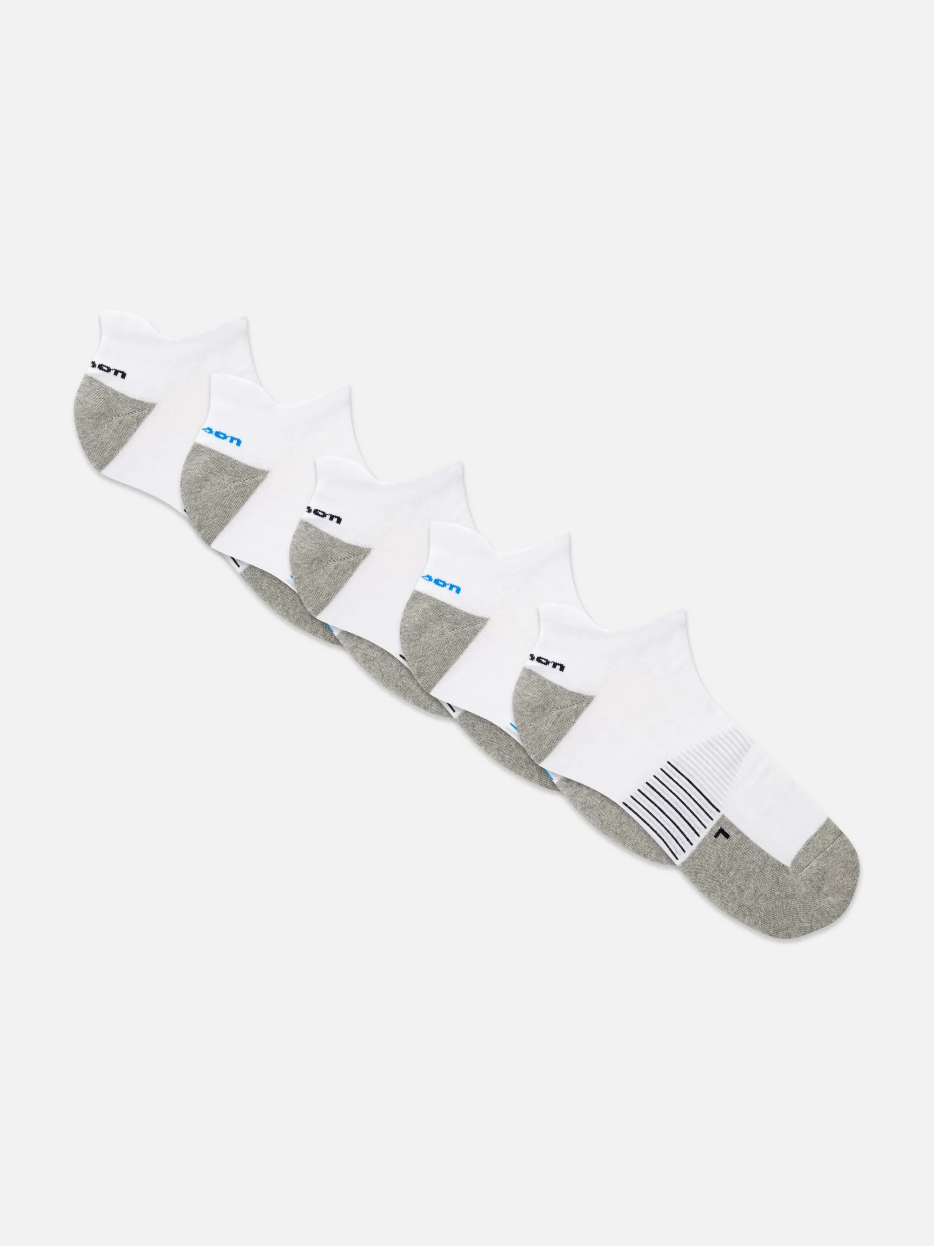 Socken|Sportbekleidung|Primark „Wilson“ Sneakersocken, 5er-Pack Weiß