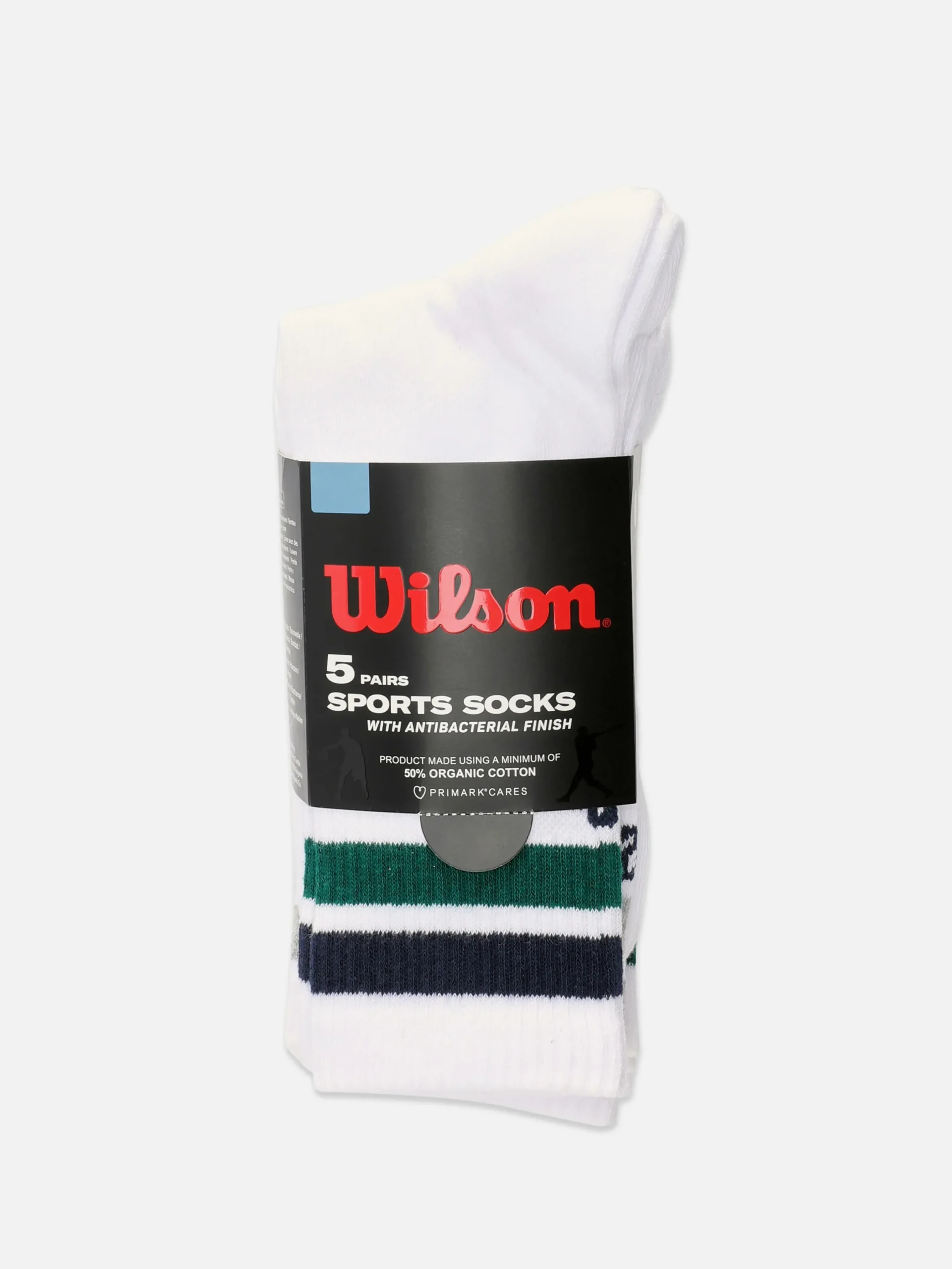 Socken|Primark „Wilson“ Sportsocken, 5er-Pack Weiß