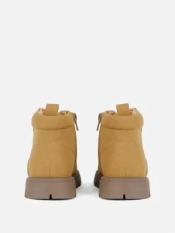 Stiefel Und Gummistiefel|Primark Worker Boots Mit Reißverschluss Braun
