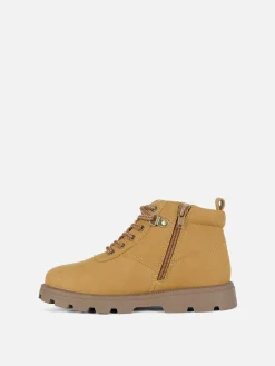 Stiefel Und Gummistiefel|Primark Worker Boots Mit Reißverschluss Braun