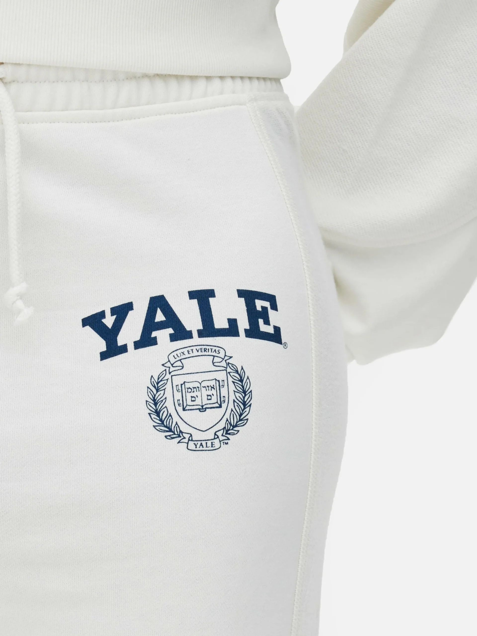 Jogginghosen|Primark „Yale“ Jogginghose Mit Grafik Und Kordelzug Elfenbeinfarben