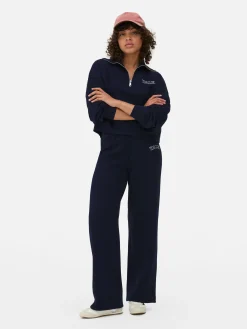 Jogginghosen|Primark „Yale“ Kombi-Jogginghose Mit Weitem Bein Marineblau