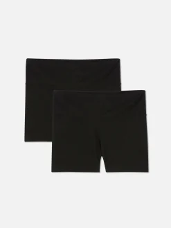 Shorts|Primark Yogashorts Mit Hohem Bund, 2er-Pack Schwarz 2