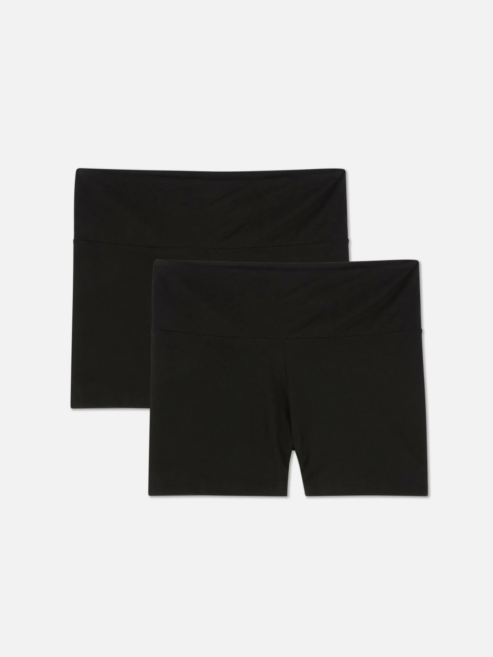 Shorts|Primark Yogashorts Mit Hohem Bund, 2er-Pack Schwarz 2