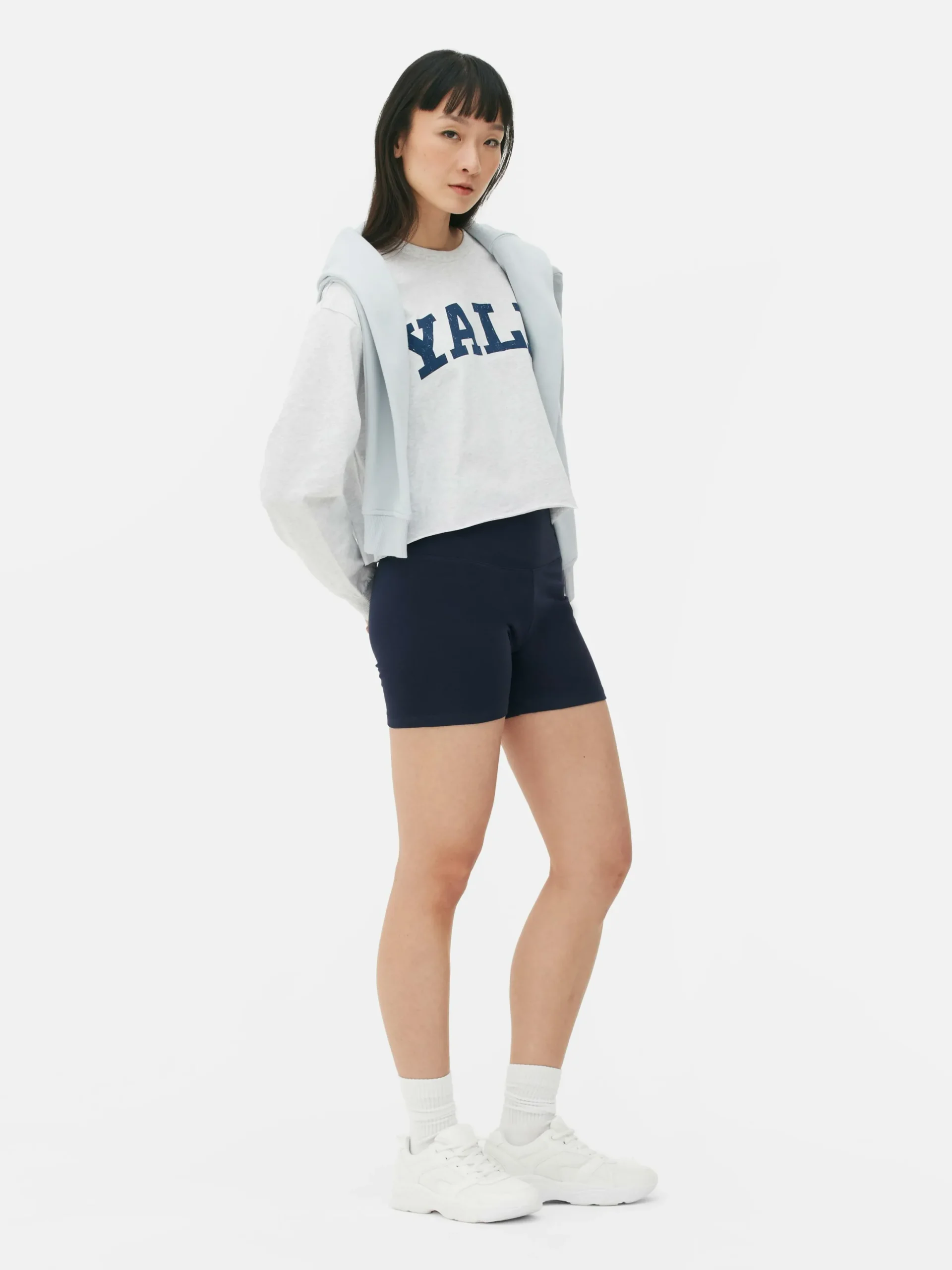 Shorts|Primark Yogashorts Mit Hohem Bund, 2er-Pack Marineblau