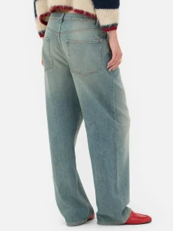 Jeans|Primark Zerrissene „Rita Ora“ Dad-Jeans Hellblau