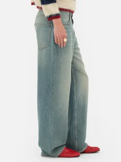 Jeans|Primark Zerrissene „Rita Ora“ Dad-Jeans Hellblau