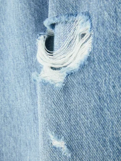 Jeans|Primark Zerrissene „Rita Ora“ Dad-Jeans Mittelblau