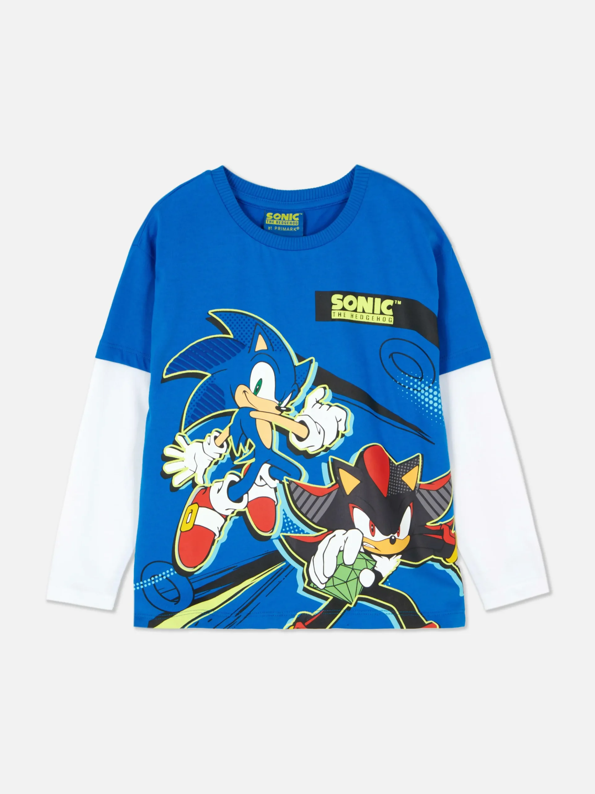 Tops Und T-Shirts|Primark Zweifarbiges „Sonic The Hedgehog“ T-Shirt Blau