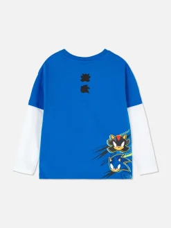Tops Und T-Shirts|Primark Zweifarbiges „Sonic The Hedgehog“ T-Shirt Blau