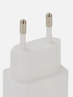 Ladegeräte|Primark Zweipoliger USB-Stecker Weiß
