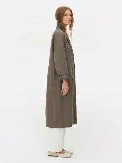 Jacken Und Mäntel|Primark Zweireihiger „The Edit“ Duster-Mantel Taupefarben