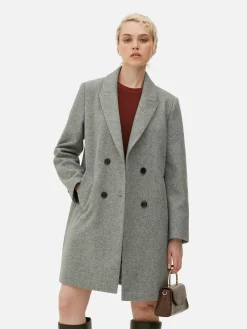 Jacken Und Mäntel|Primark Zweireihiger Twillmantel Grau