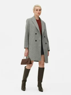 Jacken Und Mäntel|Primark Zweireihiger Twillmantel Grau
