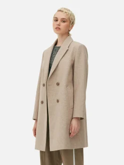 Jacken Und Mäntel|Primark Zweireihiger Twillmantel Hellbeige
