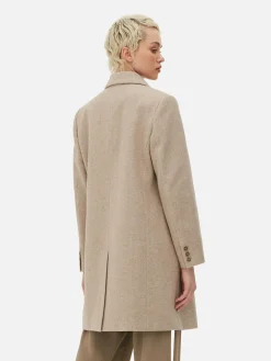 Jacken Und Mäntel|Primark Zweireihiger Twillmantel Hellbeige