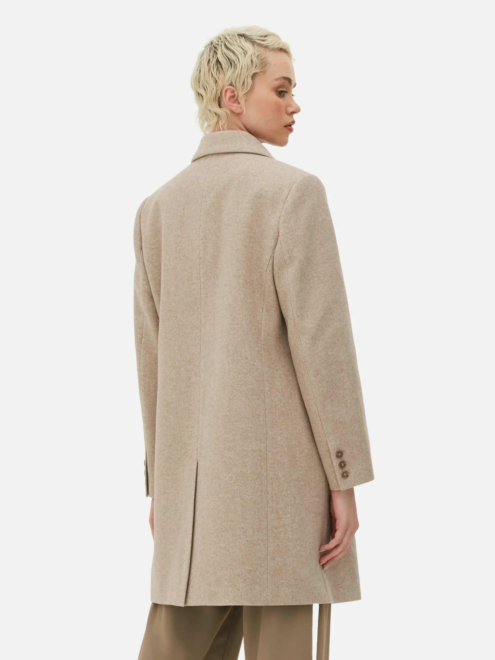 Jacken Und Mäntel|Primark Zweireihiger Twillmantel Hellbeige